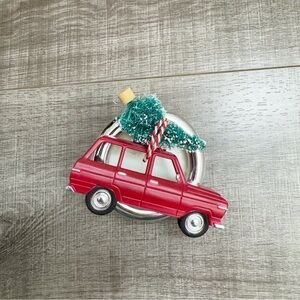 Bath & Body Works Festive Red Car with Tree Scent Portable Car Scent Holder